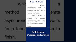 async and await  c  asynchronous [upl. by Tatum]