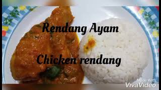 Recipe chicken rendang Resepi ayam rendang Tamil vlog recipe rendangayam chickenrendang spicy [upl. by Ariahs]