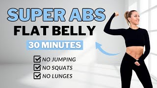 🔥30 Min SMALL WAIST  ABS🔥All Standing🔥Lose Belly Fat🔥No Jumping🔥No Repeat🔥 [upl. by Wolpert333]