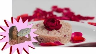 Risotto con le rose Senza Burro  Le Ricette di Alice [upl. by Gaige]