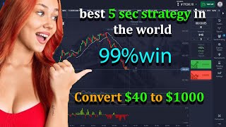 pocket and binary option strategy 5 sec best strategy 100 wining 2024 [upl. by Ytirahc425]