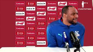 Millwall v Crystal Palace  Vieiras PreMatch Presser [upl. by Selinda]