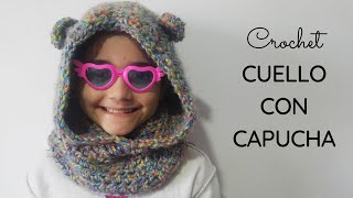 Cuello con capucha a crochet  Todas las tallas [upl. by Neva]