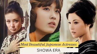 Most Beautiful Japanese Actresses Showa Era [upl. by Kcirdorb574]