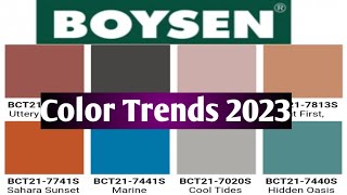 Boysen paint colors 2023 Boysen bedroom colors Boysen color trends [upl. by Hock294]