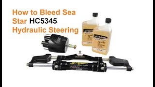 The easy way to Bleed and fill Your Seastar or Baystar Hydraulic Steering System Baystar Seastar [upl. by Saixela]