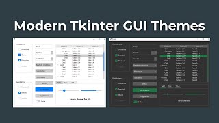 Modern Tkinter GUIs with Themes  Modern Python GUI [upl. by Zelig]