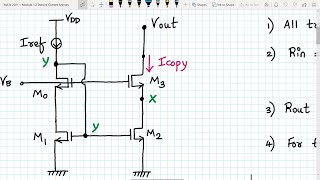 Analog VLSI Design Lecture 24 Part 2 Low voltage and High swing Cascode Current Mirror circuit [upl. by Erapsag]