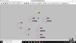 NAND using CMOS in LTSpice [upl. by Moore]