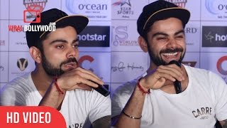 Virat Kohli And Ajinkya Rahane Interview  Jersey Launch Of Celebrity Clasico 2016 [upl. by Andonis]