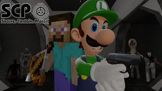 LUIGI Y STEVE EN LA FUNDACIÓN SCP  Garrys Mod [upl. by Nomis]