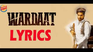 Wardaat LYRICS  Singga  Desi Crew  Lyrics King  Latest Punjabi Song 2019 [upl. by Gnus]