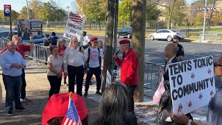 Curtis Sliwa Day Of Action Protest At Creedmoor Psychiatric Center Against Migrants Queens 103023 [upl. by Schild702]