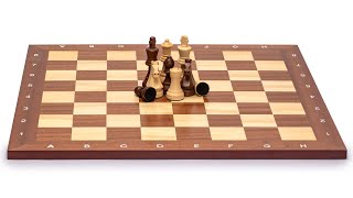 Husaria Professional Staunton Tournament Chess Board No 6 2125quot [upl. by Norbel]