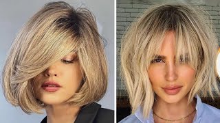 Classy Short Bob Haircuts  Bobs Haircuts with Bangs  Pixie Haircut [upl. by Anwat921]