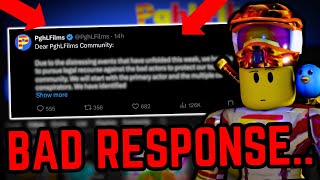 Roblox YouTuber PGHLFilms RESPONDED… Horrible [upl. by Babita]