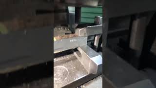 USING THE MILLING MACHINE TO GET CARBON STEEL SAMPLE TO TENSILE SAMPLE TESTING STANDARD SIZE 1 [upl. by Fast862]