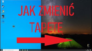 JAK ZMIENIĆ TAPETĘ W KOMPUTERZE Jak zmienić tło pulpitu WINDOWS 10 [upl. by Seadon]