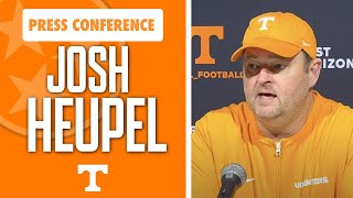 Tennessee head coach Josh Heupel talks after the loss to Georgia I Volquest I GBO [upl. by Affra]