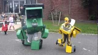 Bumblebee and Bulkhead transformer costumes [upl. by Nylrehs642]