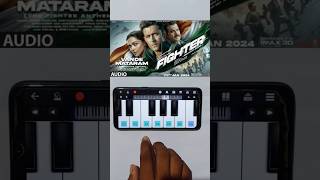 Fighter BGM 🔥🔥  Hrithik Roshan  Piano Tutorial  shorts ytshorts youtubeshorts fighter music [upl. by Tnilk]