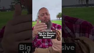 Big Gs Big Works Burger Review Salt By The Sea  Tuncurry NSW food burger eating [upl. by Lorac]