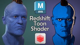 Redshift for Maya  Lets make a Yondu Toon [upl. by Ztirf]