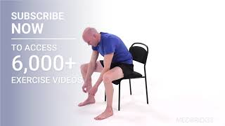 Seated Lumbar Flexion Stretch  MedBridge [upl. by Holle]