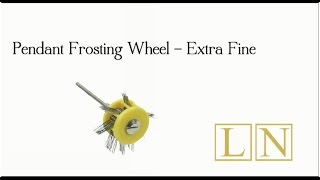 Cooksongold Extra Fine Pendant Frosting Wheel Review by Lydia Niziblian [upl. by Dola954]