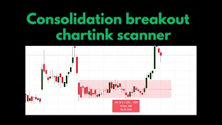 Consolidation breakout chartink  Range Breakout screener in chartink [upl. by Culliton]