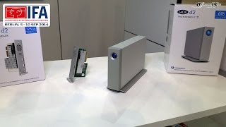 IFA 2014 LaCie d2 Thunderbolt 2 [upl. by Nalid]