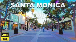 Downtown Santa Monica  Los Angeles California  November 2023 [upl. by Ayifa]