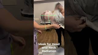 Placing the Radiation Mask for Cancer Treatment [upl. by Thacher]