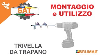 Trivella da trapano diametro 80 mm  MONTAGGIO E UTILIZZO [upl. by Rosinski]