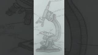 Microscope ‍ Drawing sketcheasyviralshortdrawingartradhakrishnadrawingpencilsketch [upl. by Bernadette]