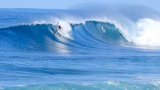 Pupukea Chambers Rocky Point Hawaii  112424  North Shore Oahu  Glassy MidLarge Waves Surfing [upl. by Enieledam]