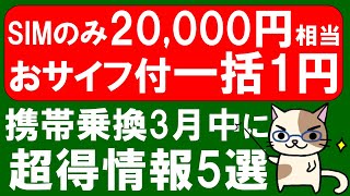 楽天モバイル、LINEMO、格安SIM他。iPhone、Android、一括、ポイント還元。2024年3月お得な携帯電話キャンペーン☆ [upl. by Ateekan]