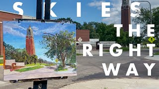 This Plein Air Painting Technique CHANGED How I Paint Skies  Plein Air Oil Painting Tutorial [upl. by Yoho]