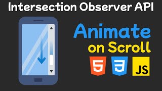 Scroll Animation Made Easy Intersection Observer API Tutorial [upl. by Nillek]