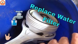 Changing Whole House Sediment Water Filter H [upl. by Yssim]