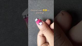 Easy and so simple😅😐 classy nail paint design💅💅 for beginners🎀 shorts ytshorts nailart [upl. by Judon]