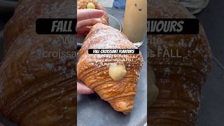 Fall croissant flavours🍁🍂🥐 torontofoodies torontofood croissant asmrsounds asmr toronto [upl. by Nidroj]