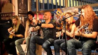 Sabaton live Acoustic at Bengans Stockholm  Entire Event [upl. by Hibbitts588]