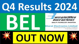 BEL Q4 results 2024  Bharat Electronics results today  BEL Share News  BEL Share latest news BEL [upl. by Rolandson]