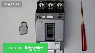 Montageanleitung Hilfskontakte des Motorschutzschalters TeSys GV4  Schneider Electric [upl. by Nyl]