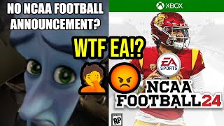 WHERE IS THE NCAA FOOTBALL 24 GAME ANNOUNCEMENT EA SPORTS  No NCAA Football News Has Me Worried [upl. by Farris]