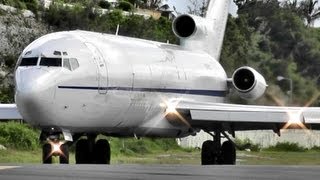 Boeing 727 Loud amp Powerfull Takeoff at Princess Juliana International Airport [upl. by Artinahs]