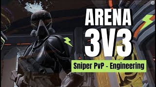 Arena PvP SWTOR 3v3  Sniper  Engineering  PvP 75 [upl. by Margit]