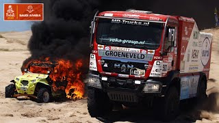 Rally Dakar 2023  MEJORES MOMENTOS  TRUCKS ACCIDENTS AND BEST MOMENTS [upl. by Malia]