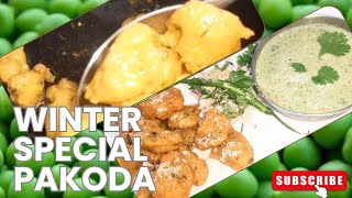 Winter Special Pakoda  Garlic or Sanuf  Ke Sath⚘ [upl. by Gnues]